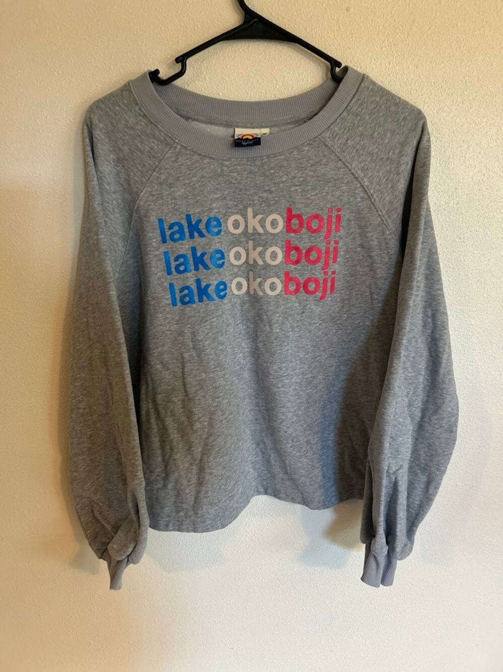 Lake Okoboji Boat House Apparel Medium Gray Long Sleeve
